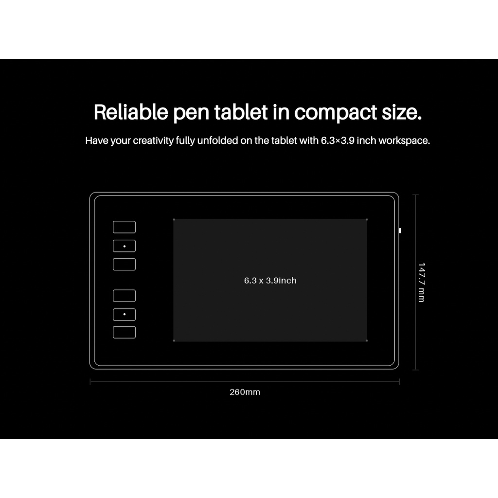 H640P Digital Graphic Drawing Pen Tablet For OSU Game Gambar Design Alternatif H430P H950P