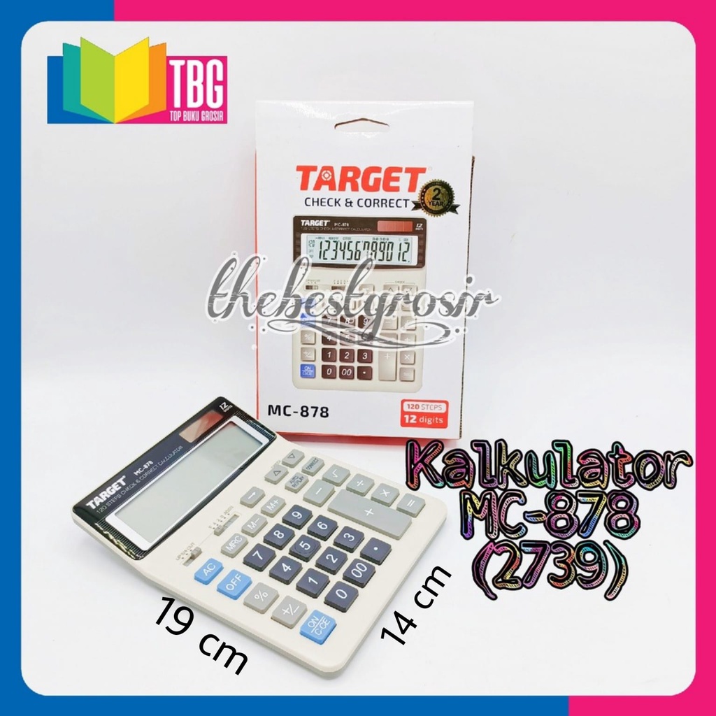 Jual CALCULATOR MC-878 TARGET / KALKULATOR (R-2739) | Shopee Indonesia