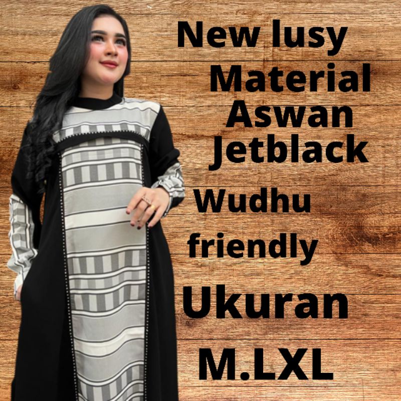 gamis fashion muslim wudhu friendly new lusy original