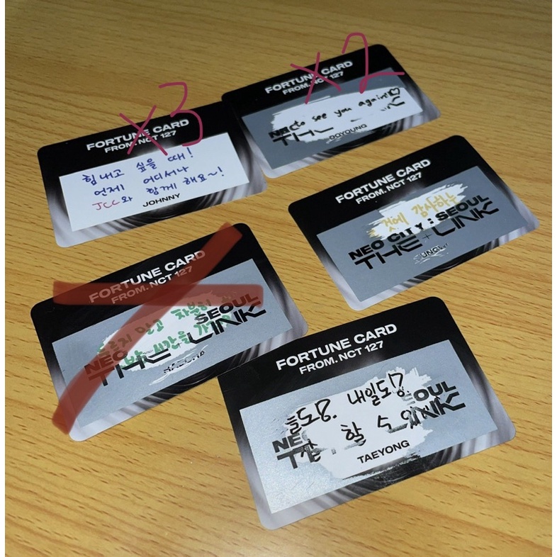 fortune the link scratch card doyoung johnny jungwoo