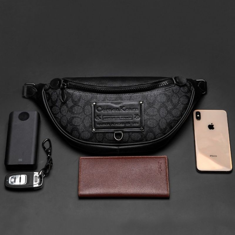 Tas Selempang Kulit Pria Tas Kulit Pria Tas Pria Waist Bag ALDAN