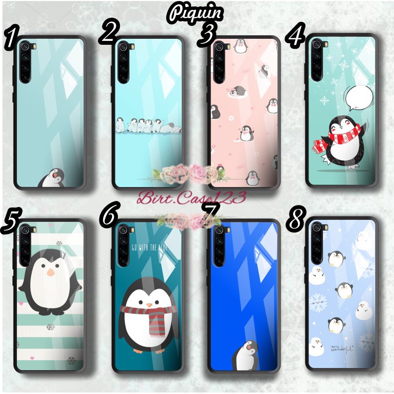 BC Case softcase silikon Gambar PINGUIN back case glass oppo samsung vivo xiaomi realme iphone etc