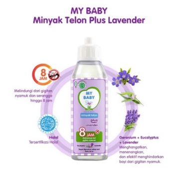 My Baby Minyak telon Lavender 150ml Minyak Telon Lavender 150ML MyBaby Mybaby Minyak Telon Minyak Kayu Putih My Baby Lavender Anti Nyamuk Anti Serangga Menghangatkan Tubuh Bayi 8 Jam BPOM MINYAK TELON Premium My Baby