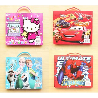 Paket Set Alat Tulis Anak Sekolah Motif Karakter Kartun 