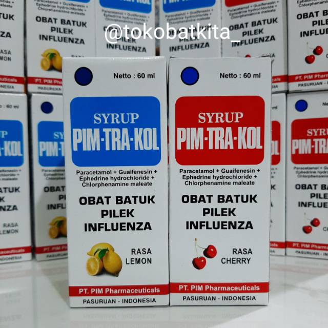[100% ASLI] PIMTRAKOL / PIM TRA KOL / PIM-TRA-KOL / OBAT BATUK BAYI ANAK DEWASA / DEMAM PANAS BATUK