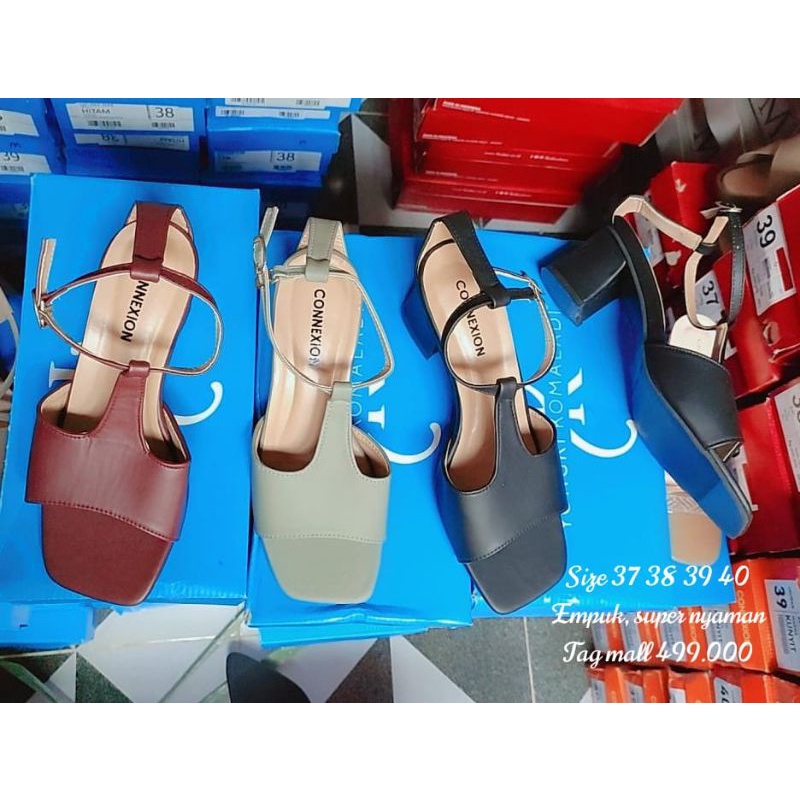 Heels wanita original brands yongki komaladi/sepatu hak sedang brands yongki komaladi