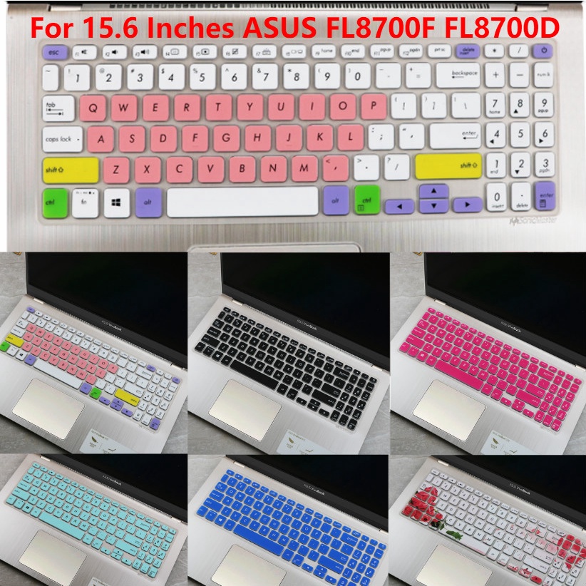 For 15.6 Inches ASUS FL8700F FL8700D Soft Ultra-thin Silicone Laptop Keyboard Cover Protector