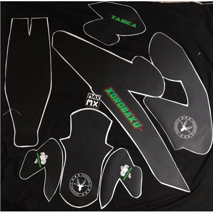 Decal Stiker vixion R Dekal Variasi Sticker FullBody HITAM SIMPLE