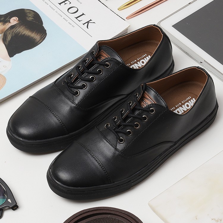 GUM OXFORD BLACK |ManNeedMe x Monday| Sepatu Pantofel Pria Formal ORI