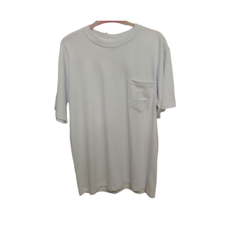 T-shirt oversize white keren