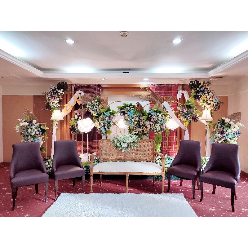 sewa Dekorasi pelaminan adat batak 4 meter+entrance gate