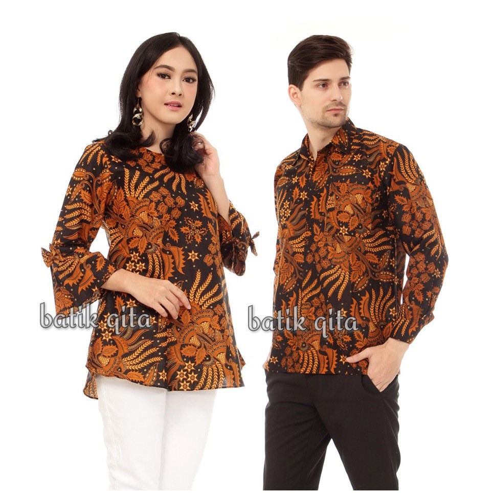 Atasan Wanita Baju Batik Kemeja Kerja Premium Shopee Indonesia