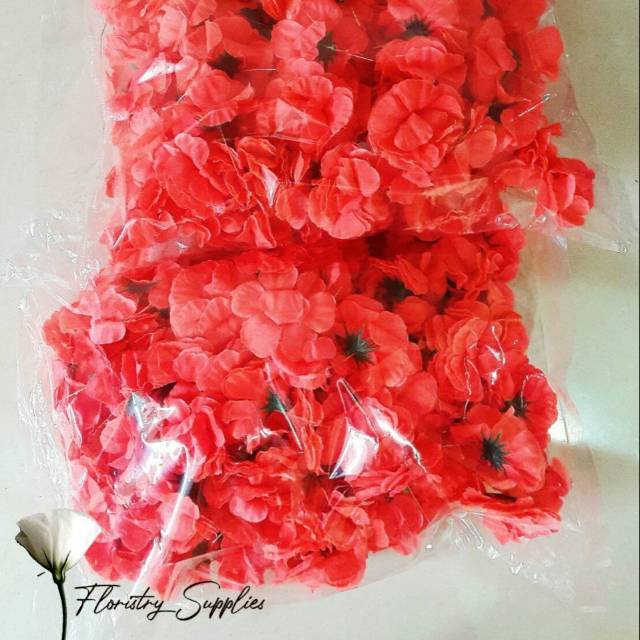 

[CHAT TERLEBIH DAHULU] Bunga Suyok/Bunga Papan Warna Merah Stabilo Grade A,B,dan C ±100 Pcs + Jarum