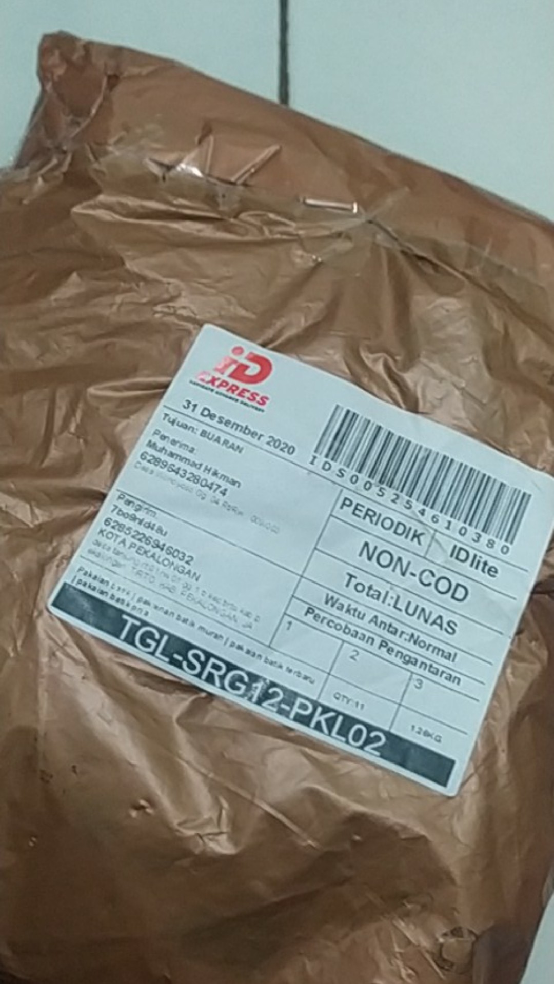 New Arrival Distro Batik Pria Sogan Hrb026 Batikaf Notoarto Batik Ipnu-ippnu Hem Pria