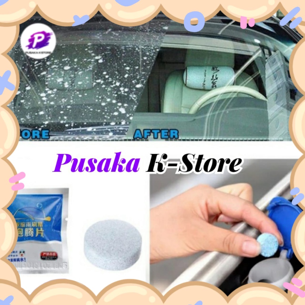 Tablet Biru Sabun Pembersih Kaca Wiper Mobil / Sabun Wiper Mobil / Sabun Wiper