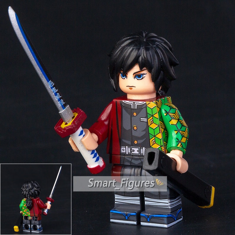 Mainan Action Figure Mini Karakter Anime Demon Slayer Kochou Shinobu Agatsuma Zenitsu Akaza WM6116