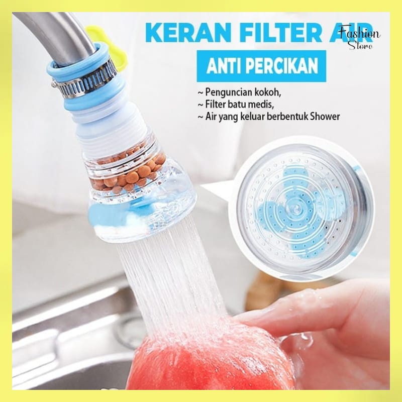 Sambungan kran air flexible / Wastafel Nozzle / Anti Splash / Filter Kran