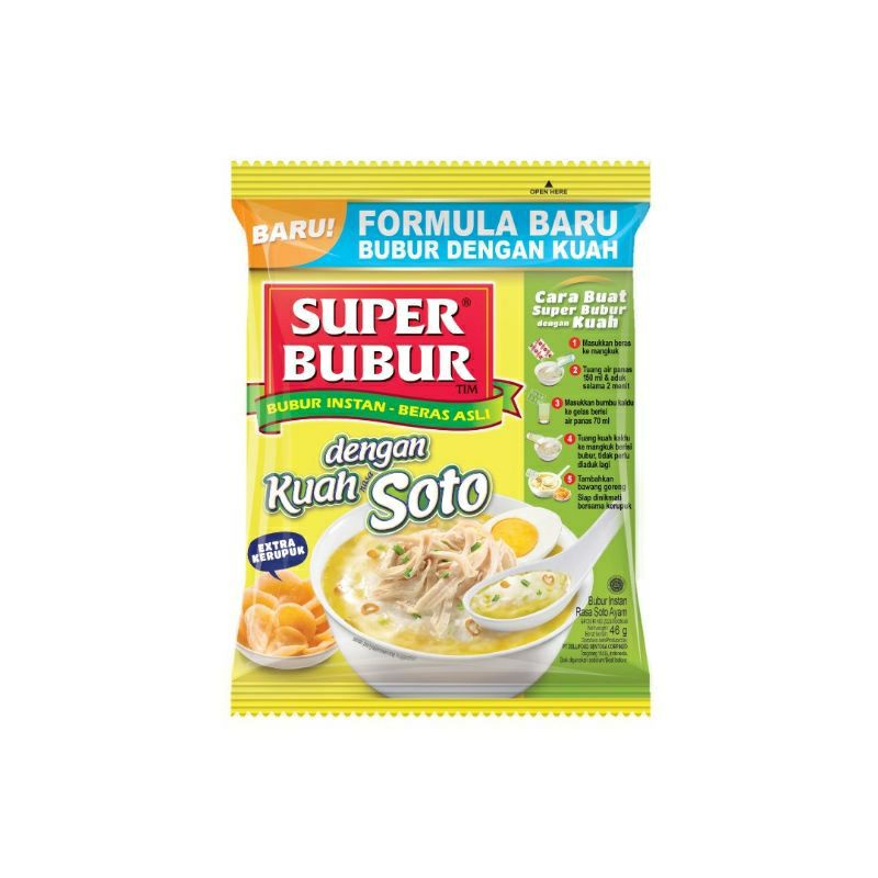 

Super Bubur Kuah Soto 46 Gr