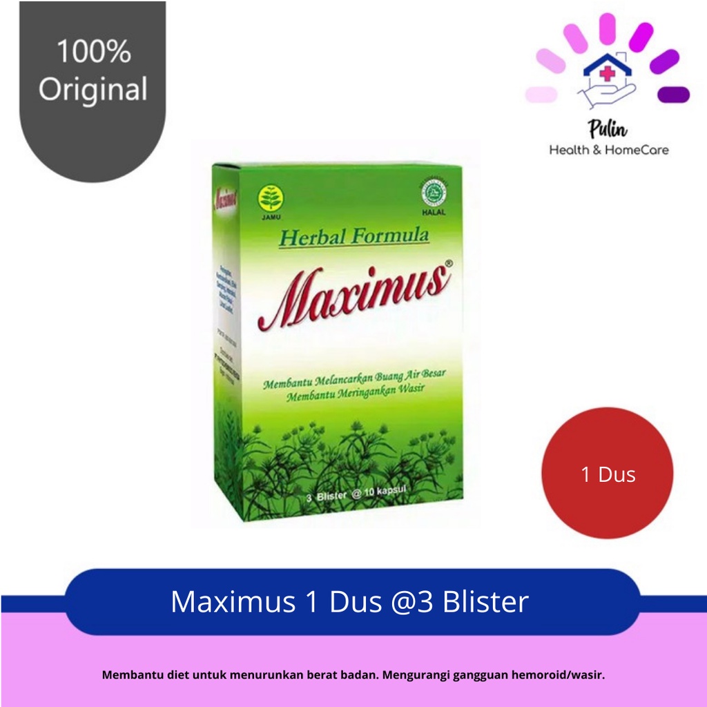 Maximus 3 Blister @10Kapsul / Obat Herbal / Dietary Herbal