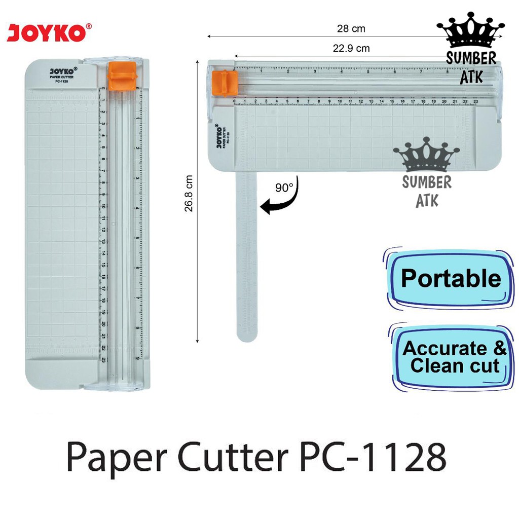 

Pemotong Kertas Paper Cutter Joyko PC-1128 A5 JunDW