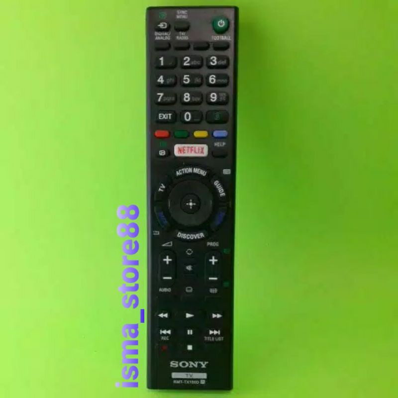 REMOT TV SONY BRAVIA SMART TV LED LCD NETFLIX RMT-TX100D