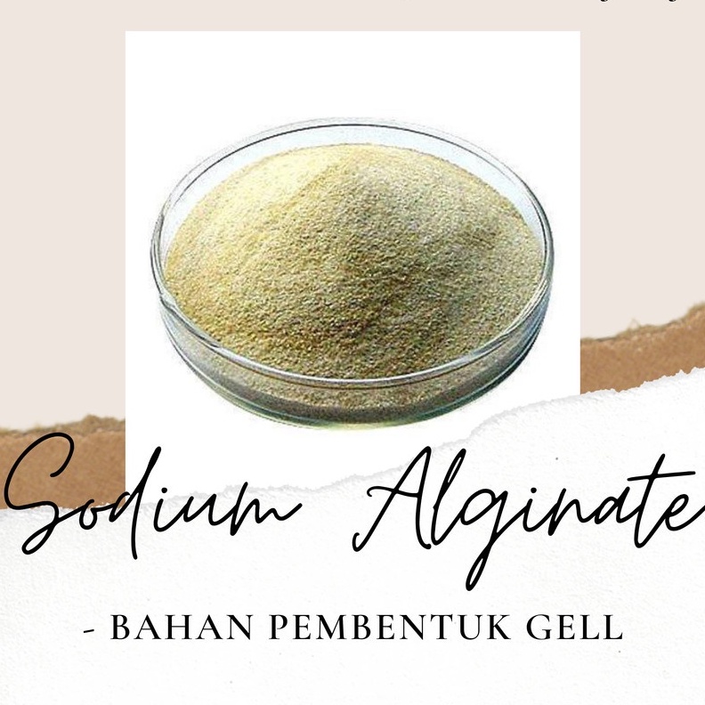 

Sodium Alginate bahan pembuat gel poping boba gastronomy 50gr