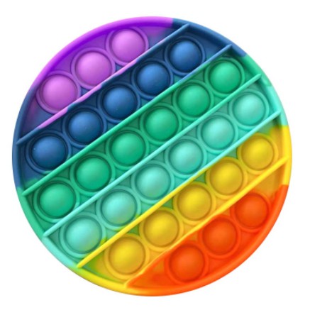 READY JAKARTA- push pop it murah fidget toy rainbow mainan anak  bubble Usensory toys stress relieve-Lingkaran