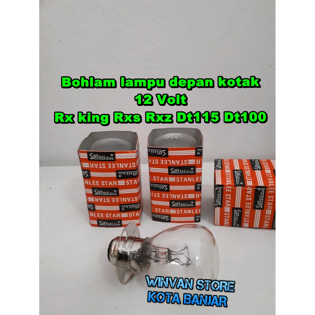 Lampu depan 12 Volt bohlam lampu yamaha Rx king Rxking cobra Rxk Rxs Rxz YT115 DT100 12 volt