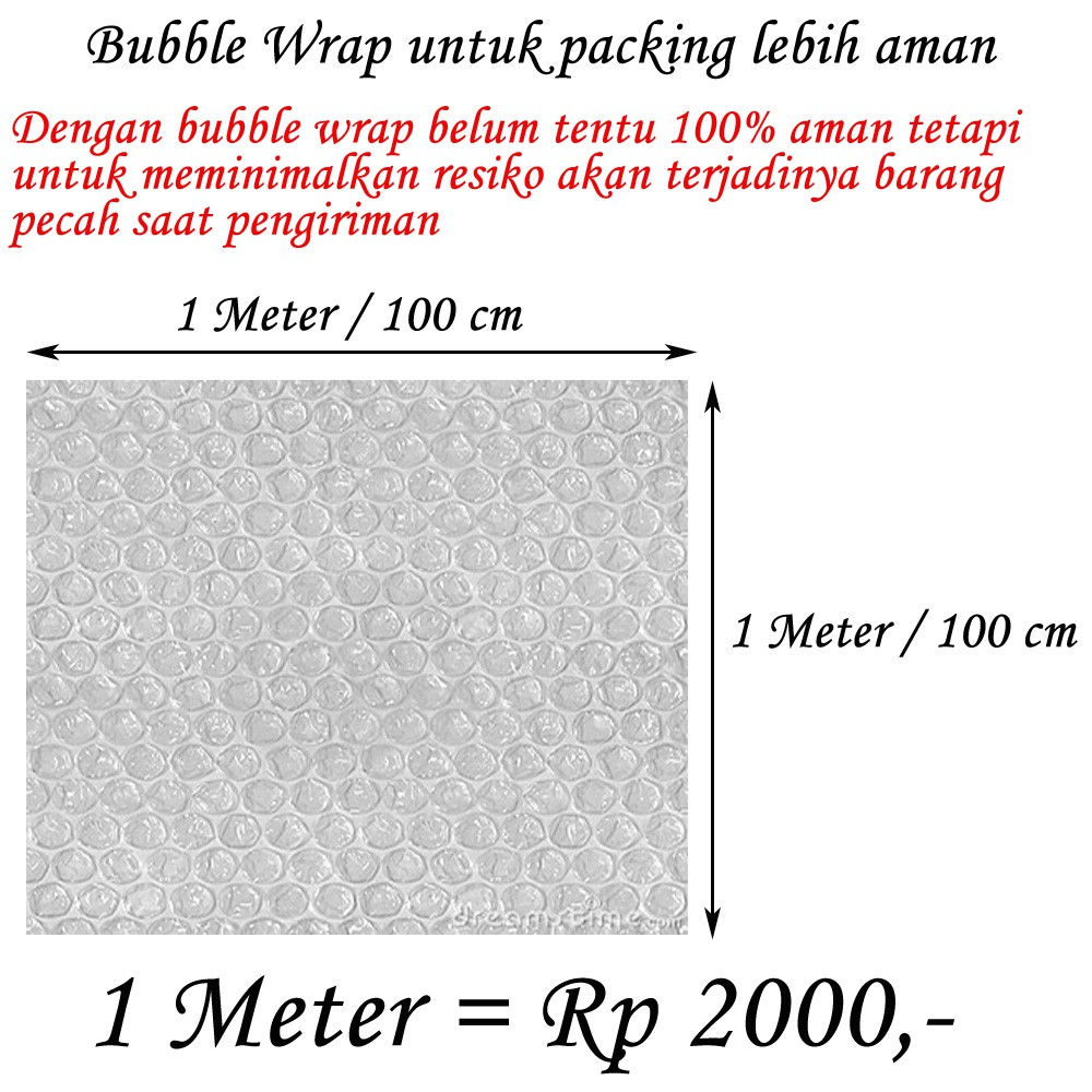 

Bubble Wrap untuk packing tambahan