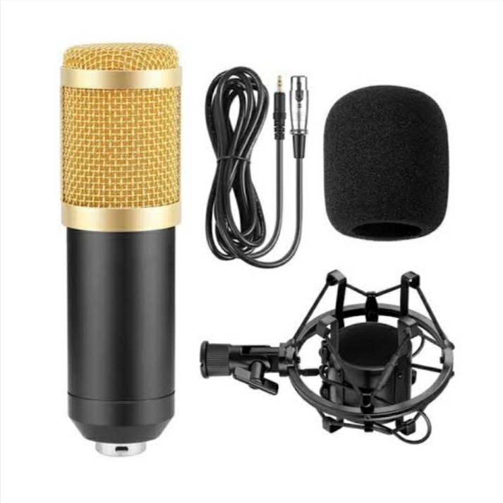 Mic Podcast Condenser Vokal Youtuber Bosstron BM-800 Original/Mik Siaran/MIC podcast