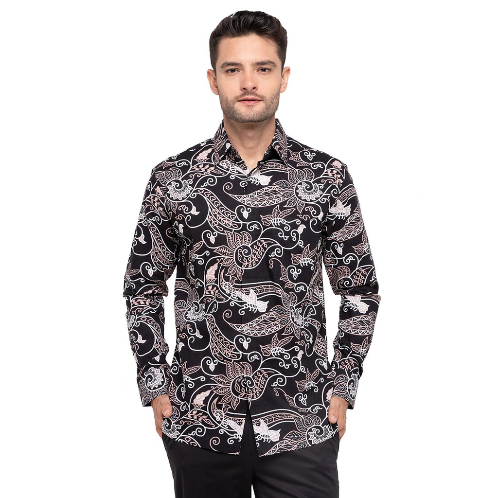 Agrapana Baju Batik Pria Lengan Panjang Batik Premium Kemeja Batik Pria