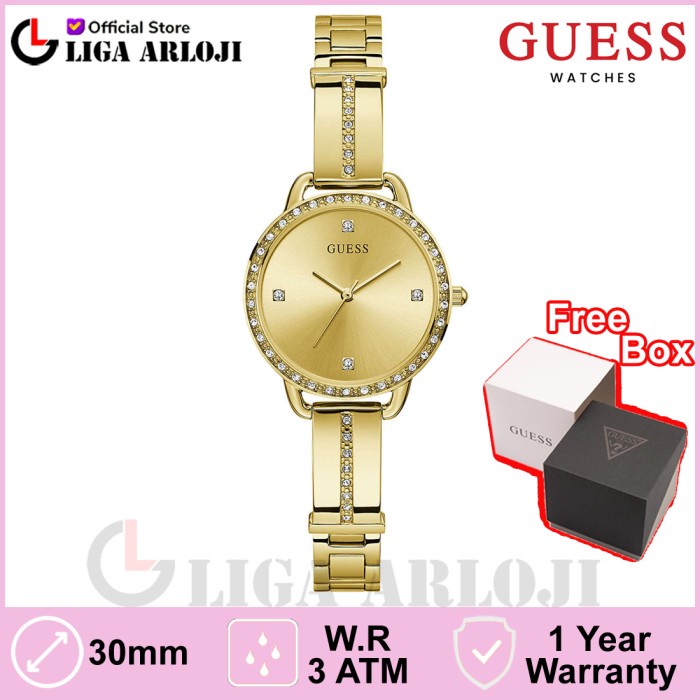 Promo GUESS GW0022L2 Original Bellini Jam Tangan Wanita Analog Gold Kuning