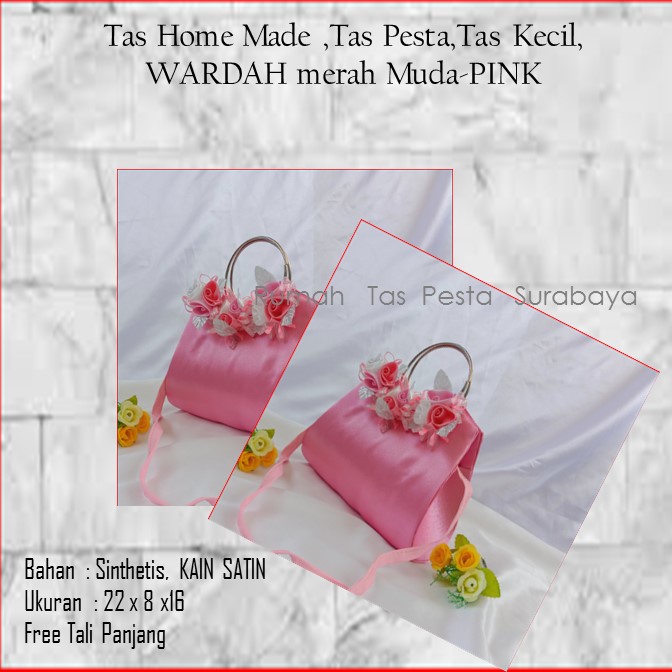 Tas Selempang,Tas Termurah,Tas Bagus,WARDAH merah Muda-PINK