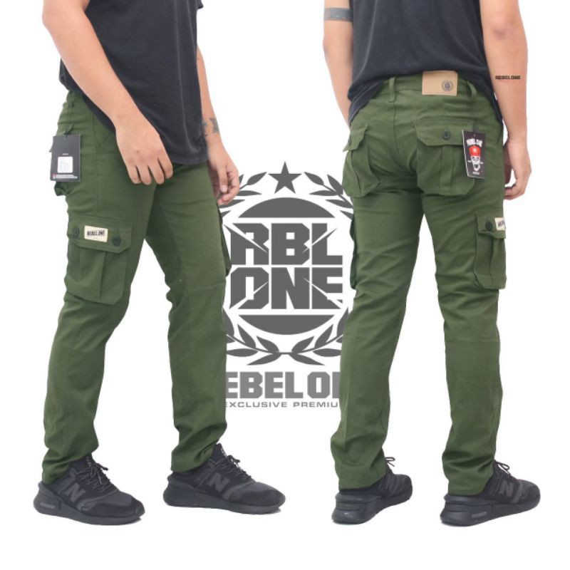  Celana  Cargo Pria  Original  Rebel One Shopee Indonesia