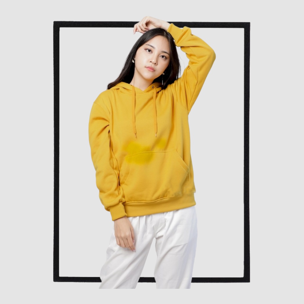 Sweater_id Hoodie Jumper Kuning Mustard Polos Unisex