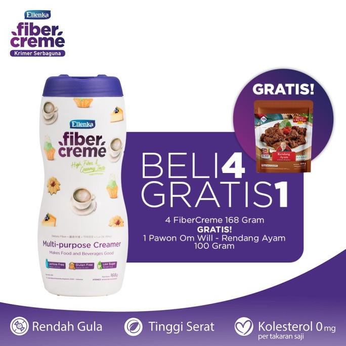 

FiberCreme Jar 168gr - 4pcs GRATIS Rendang Ayam Pawon Om Will -Diskon Besar