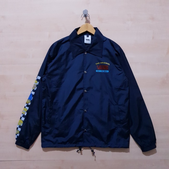 JAKET COACH WINDBREAKER VANS X THE SIMPSONS NAVY - M