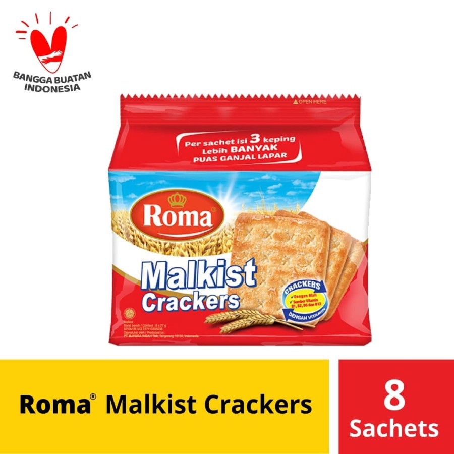 

Roma Malkist Crackers 8 Sc @27 Gr