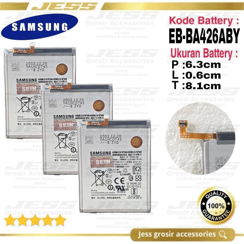 Baterai Original Samsung Galaxy A32 5G - A326 - A326B - SM-A326B Kode Battery EB-BA426ABY