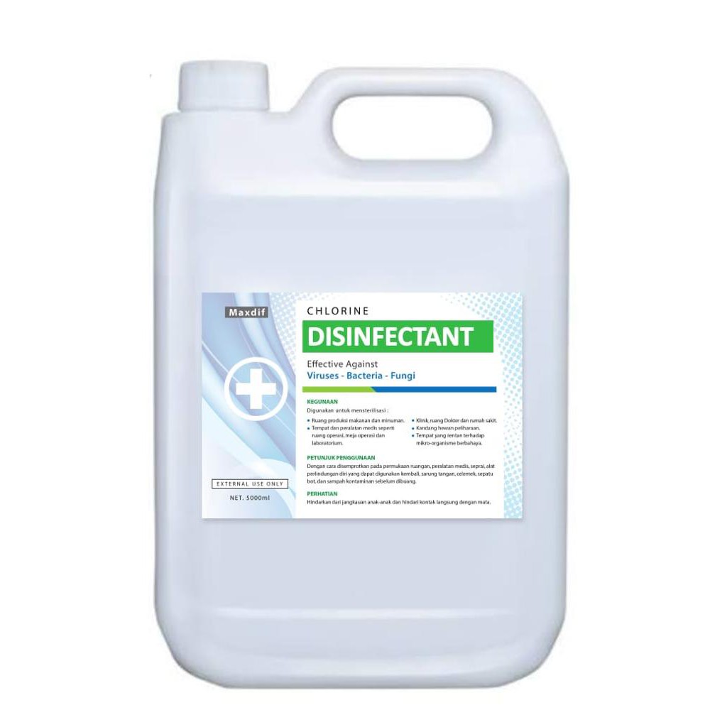 Disinfectant cairan 5liter Disinfektan pemberish lantai CHLORINE MaxDIF ...