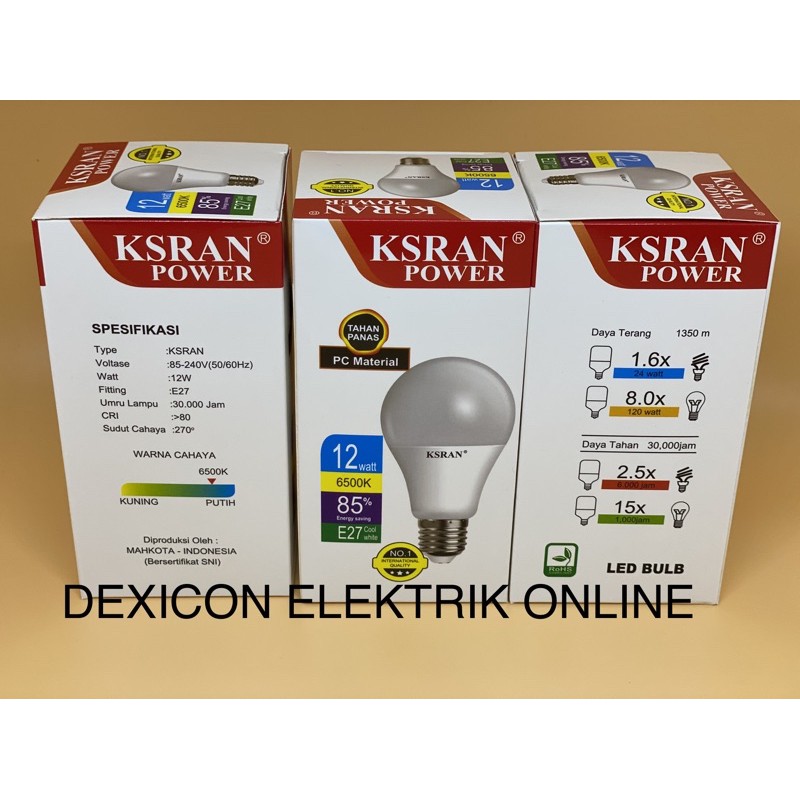 bohlam/KSRAN POWER BULB 12 watt/lampu led/bohlam led/lampu led terang/bohlam hemat energi/lampu terang led