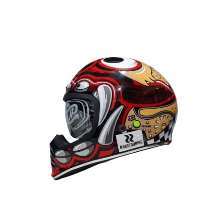 Helm Cakil JPX JP Signature Barong Merah RANS Super Black Hitam Glossy ORIGINAL