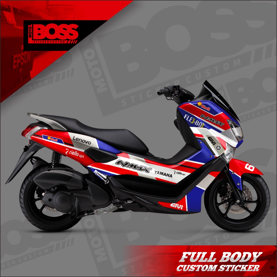 Decal Sticker Stiker Yamaha Nmax 2016 2017 2018 2019 Full Body Striping Full Body Nmax Old Stiker De