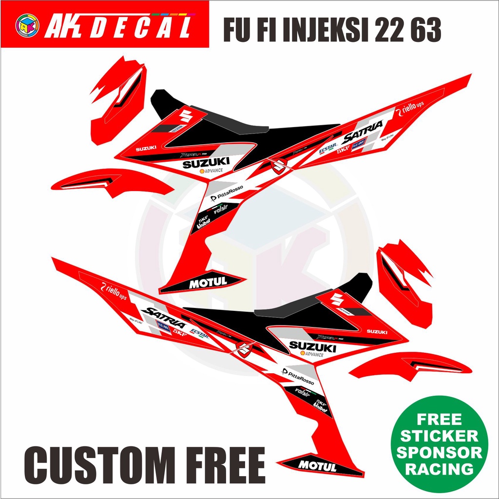 STRIPING LIVERY SATRIA F150 FUFI INJEKSI CUSTOM 2263