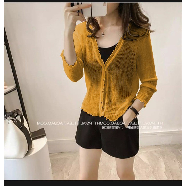 WSE390 - Cardigan Rajut Juli / Cardigan / Cardigan Wanita / Sweater Wanita / Baju Wanita