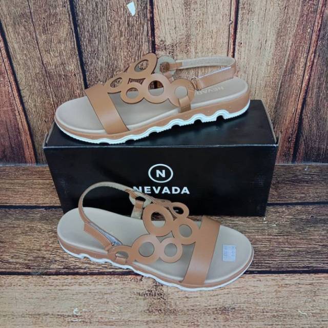 SANDAL TALI WANITA (Nevada) TAN - JADE3TN | SANDAL WANITA | SANDAL ORI | SANDAL SANTAI |SANDAL JEPIT