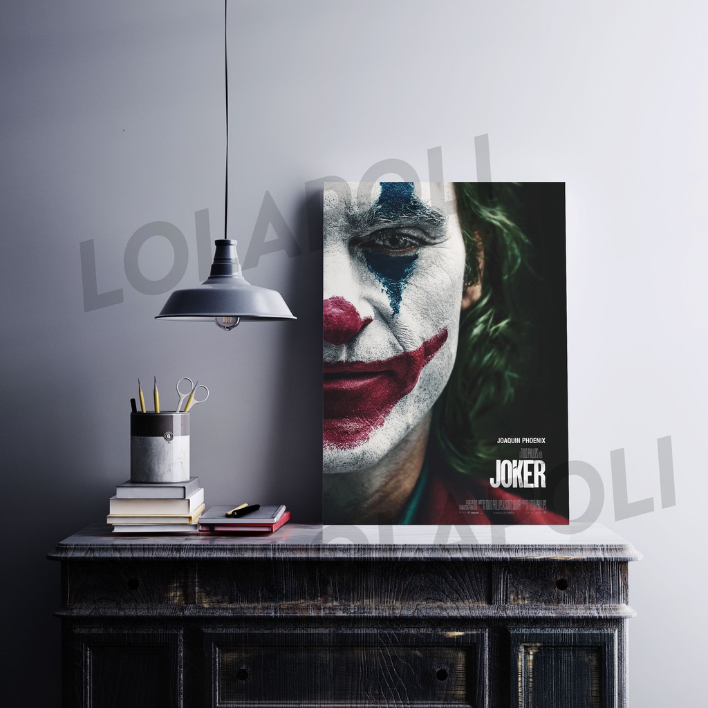 Hiasan Dinding Poster Kayu - Film Joker