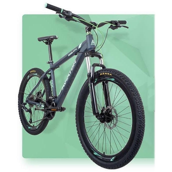 Sepeda Gunung Aviator AT2689ATX MTB Remaja 24 Inci Steel 3x9Sp Fork Susp Disc Brake Mountain Bike