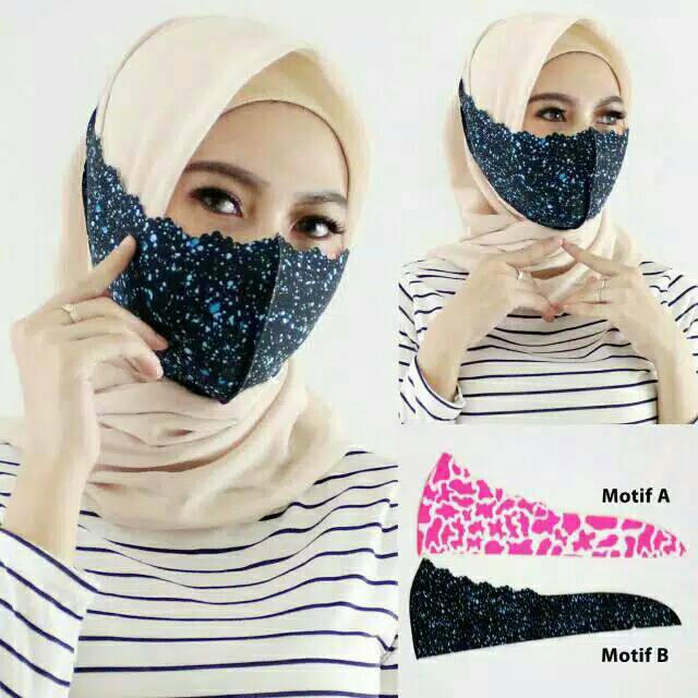 LINYOLSHOP MASKER KAIN SCUBA HIJAB GERIGI/MASKER HIJABER PREMIUM/MASKER BAHAN/MASKER HIJAB GERIGI