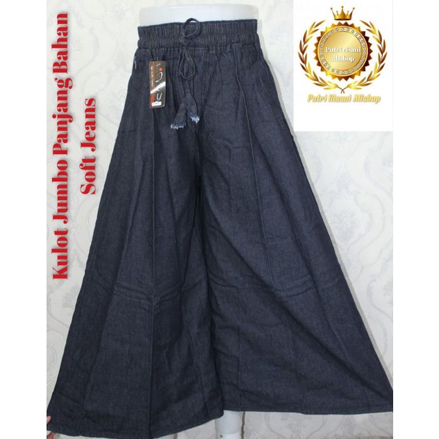 Celana Kulot  Panjang Dewasa  Soft Jeans (standar-jumbo-super Jumbo)-6